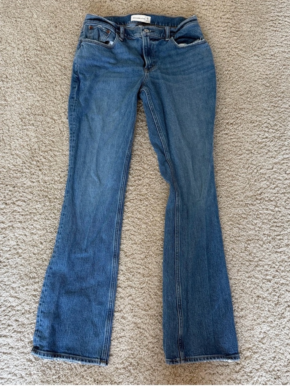 Abercrombie Size 2 Classic Blue Flare Jeans